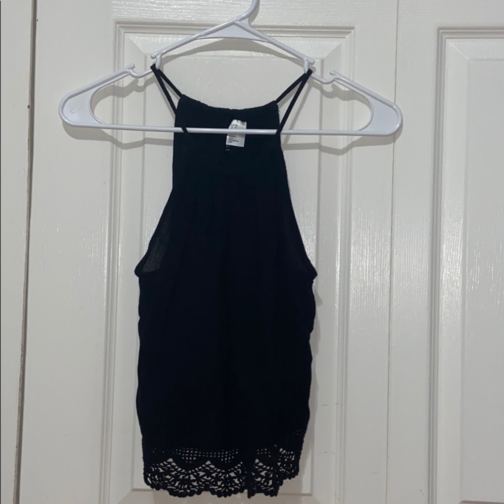 Black tank top